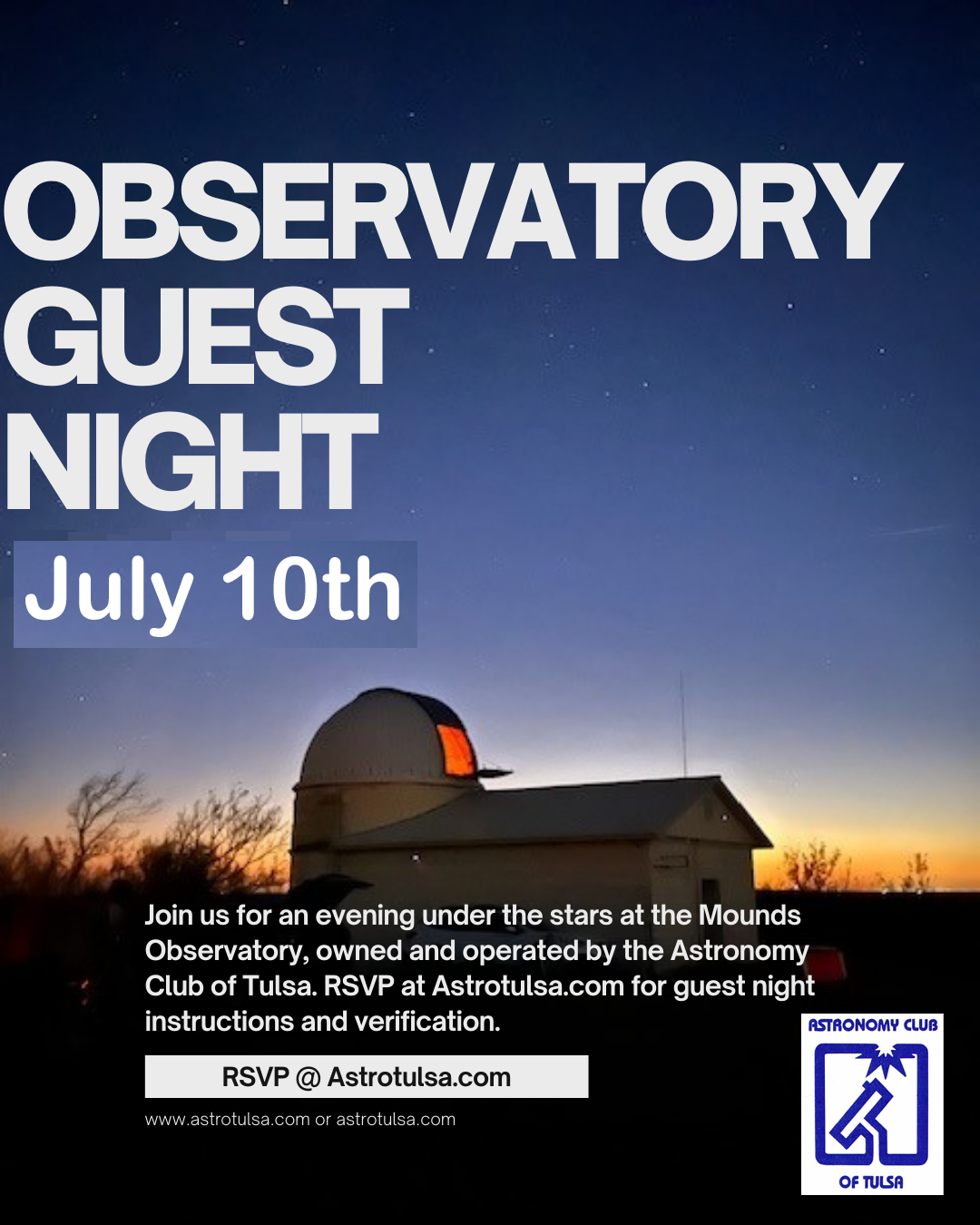 Guest and Members Night  Friday July 10th  7:45 PM