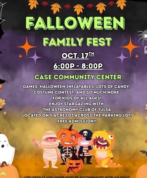 FALLOWEEN FAMILY FEST OCT 17 - 6:00 to 8:00 PM