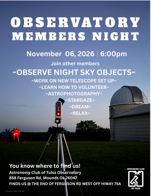 Members Night Friday, November 6th  6:00 PM